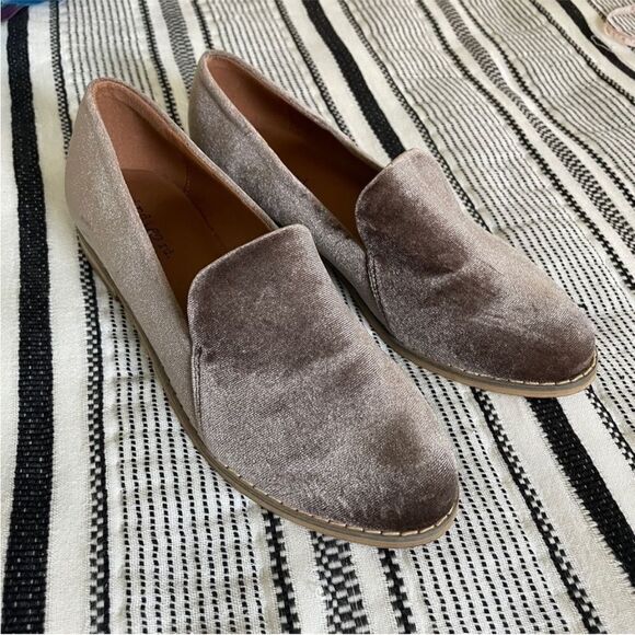 Indigo Rd Velvet Driving Loafers Size 6 Shoes Classic Retro Flats Old Money Prep - Picture 8 of 13